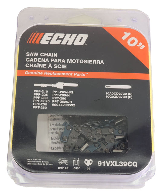 Echo Original Equipment SAW CHAIN 10" 0.050" GA - 91VXL39CQ