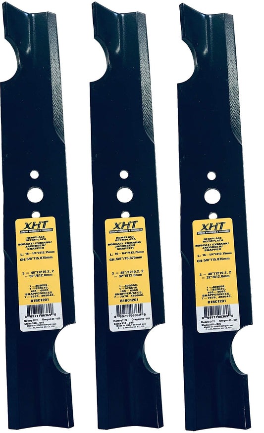 A&I XHT 16-1/4", 5/8" Notch Mower Blade (Set of 3) - B1BC1201,3