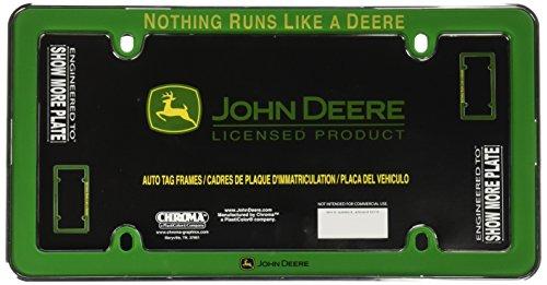 John Deere Nothing Runs Like A Deere License Plate Frame Green - LP66185