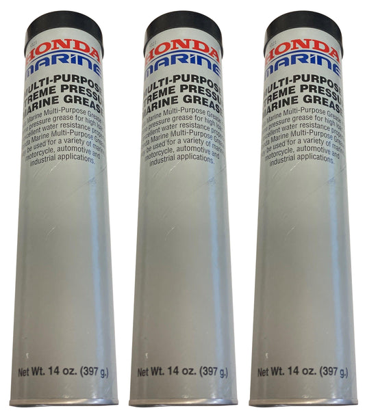 Honda (3-Pack) OEM Multi-Purpose Extreme Pressure Marine Grease - 08734-0003,3