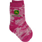 John Deere Youth Pink Camo Crew Socks (Size 4-6) - LP64400, image 2