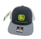 Brim of the John Deere Richardson Trucker Black White Gray Hat Cap