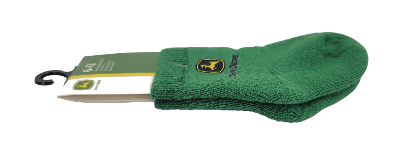 John Deere Logo Infant (6-12M) Crew Sock Green - LP64359