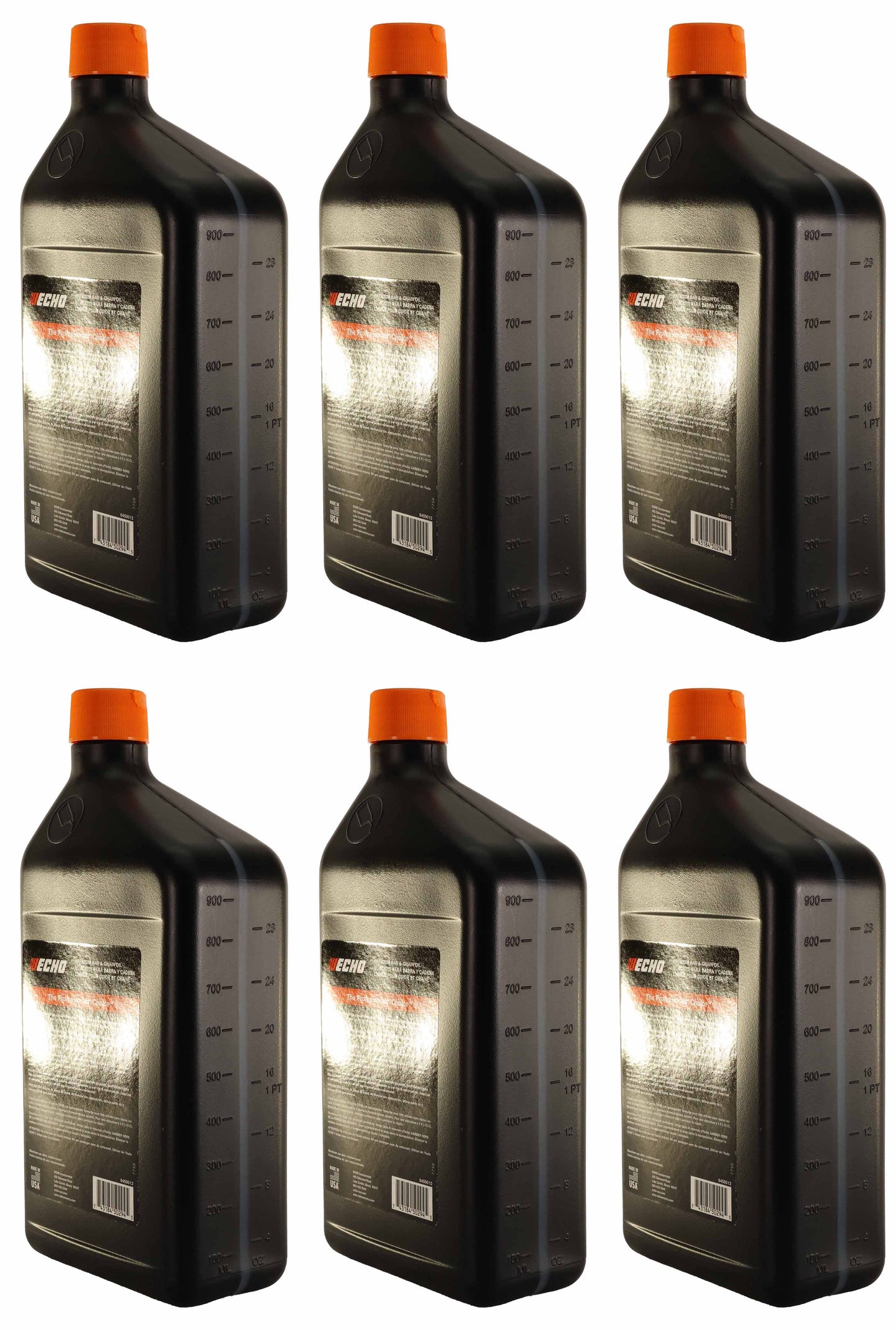 Echo Original Equipment 6-PACK Premium Bar and Chain Oil (1 Quart Bottle) - 6459012