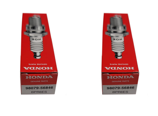 Honda (2 PACK) Genuine OEM Spark Plug BPR6ES - 98079-56846