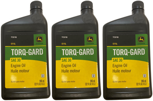 John Deere (3-Pack) Original Equipment 32 oz. SAE 30 Oil - TY26790