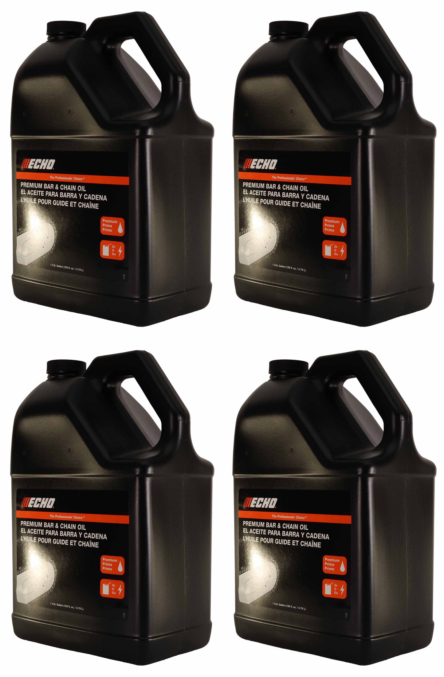 Echo Original Equipment 4-PACK Premium Bar and Chain Oil (1 Gallon Bottle) - 6459007