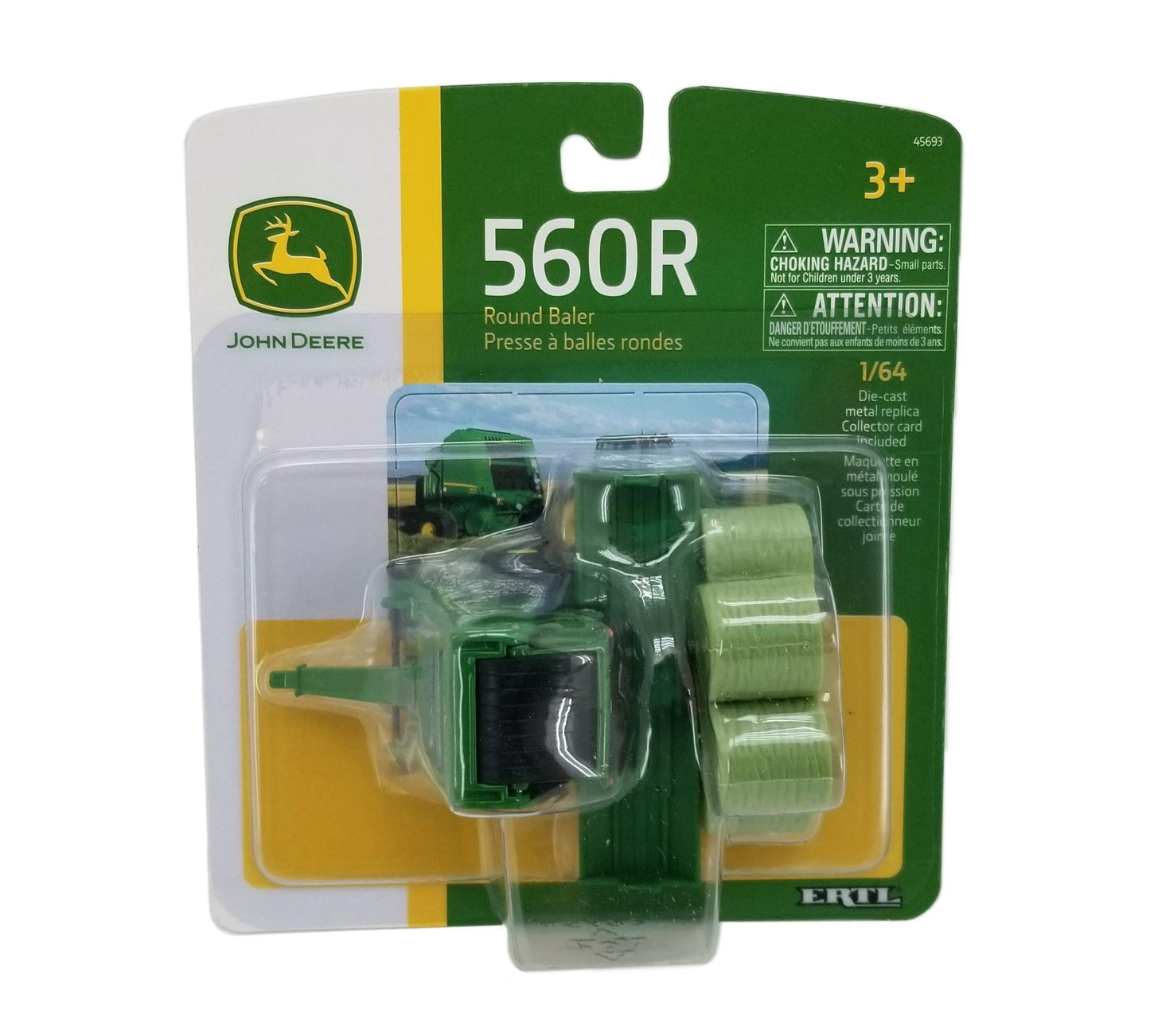 1/64 John Deere 560R Round Baler Toy - LP70545