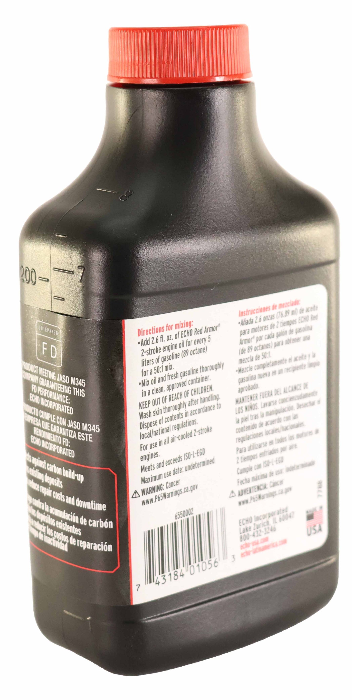 Echo Original Equipment Red Armor 2-Cycle Engine Oil (5.2 fl oz Bottle) - 6550002