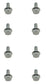 John Deere (8 PACK) Original Equipment Screw - 19M7793