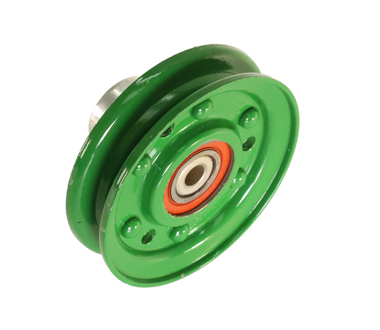 John Deere Idler Sheave AH169549 at a slight tilt