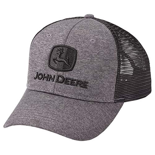 John Deere Charcoal/Black Mesh Back Cap/Hat - LP73681