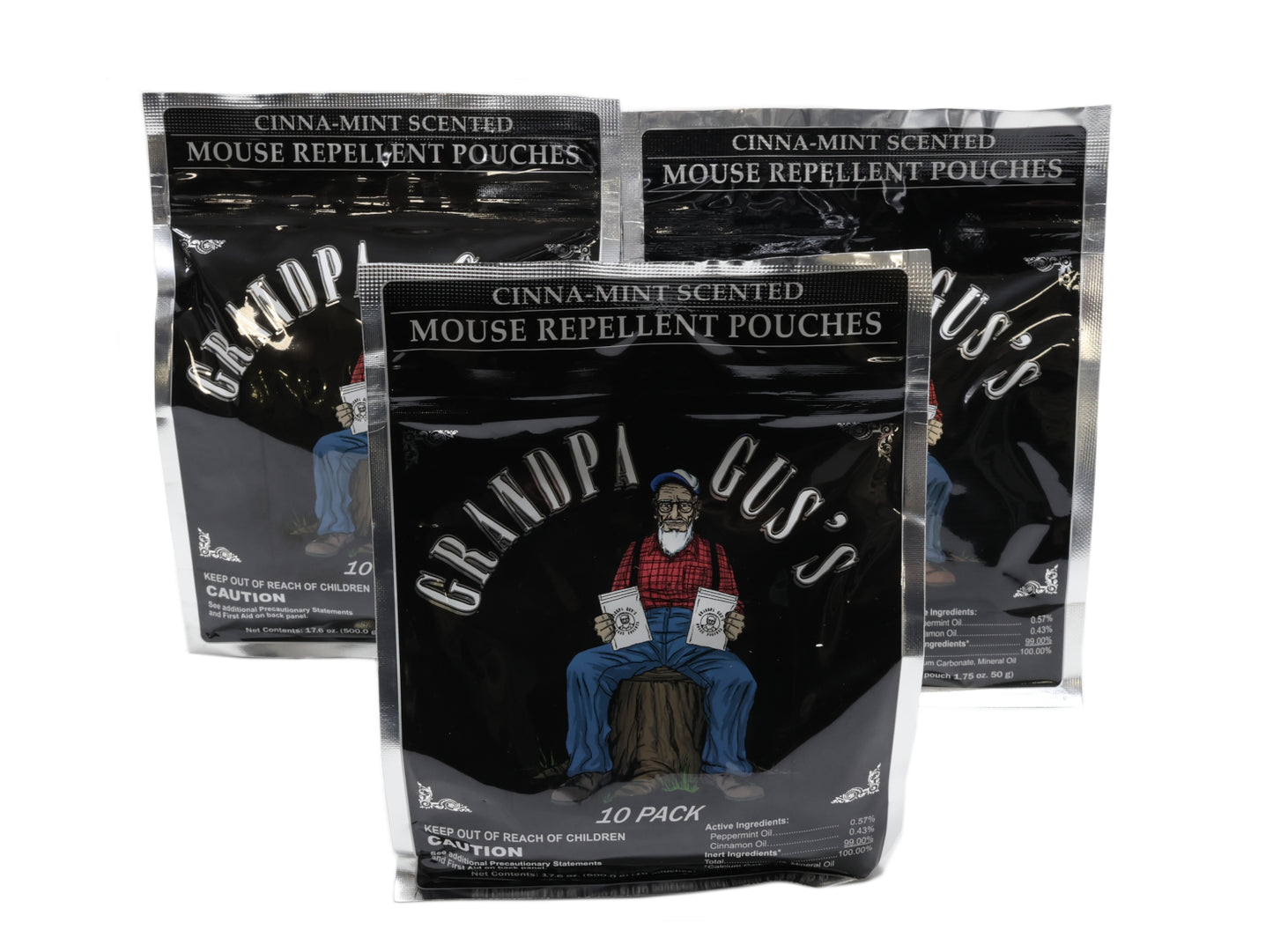 Grandpa Gus's (3 BAGS) Rodent Repellent Pouches - A-B1GPP106,3