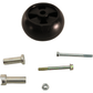 A&I Aftermarket Deck Wheel, Kit, 5"x2.75", Smooth, Black - A-B1JD50