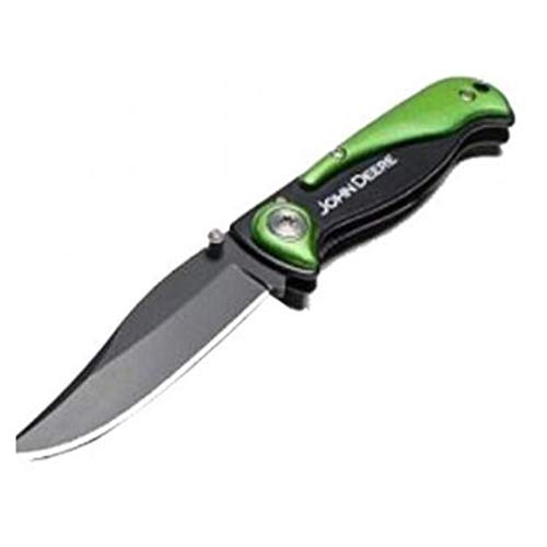 John Deere Green/Black Folding Pocket Knife - TY26564