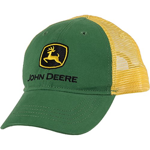 John Deere Big Boys' Trademark Trucker Ball Cap, Green/Green, Youth