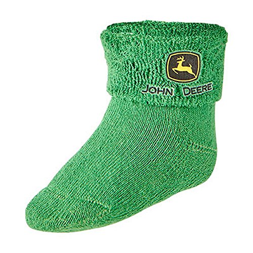 Infant John Deere Terry Cloth Booties / Socks (Green) - LP64353