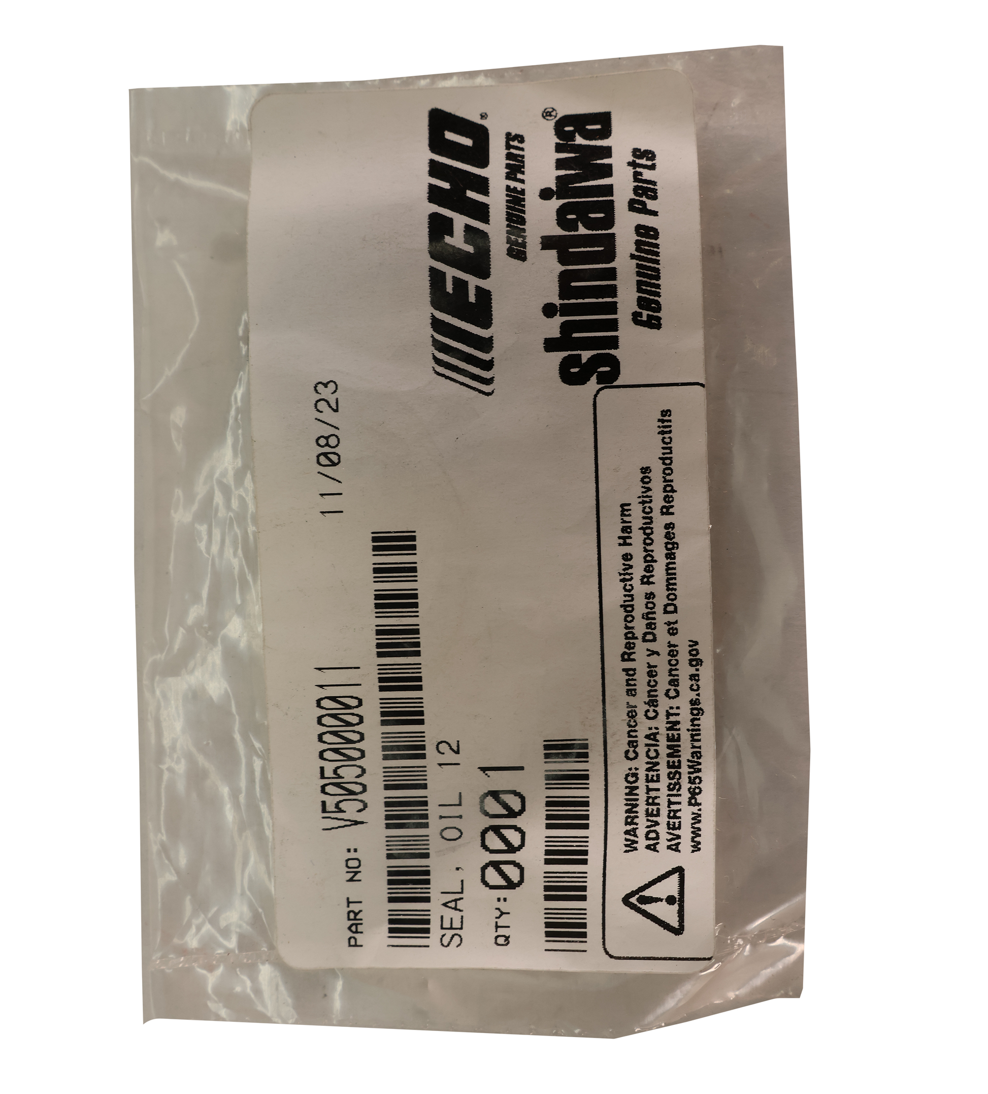 Echo Original Equipment SEAL, OIL 12 - V505000011, image 7