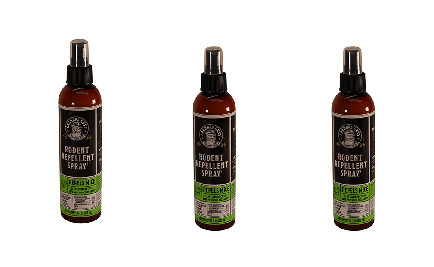 A&I Products Grandpa Gus's Rodent Spray, 8oz, US Only Pack of 3 - A-B1GSR8A15