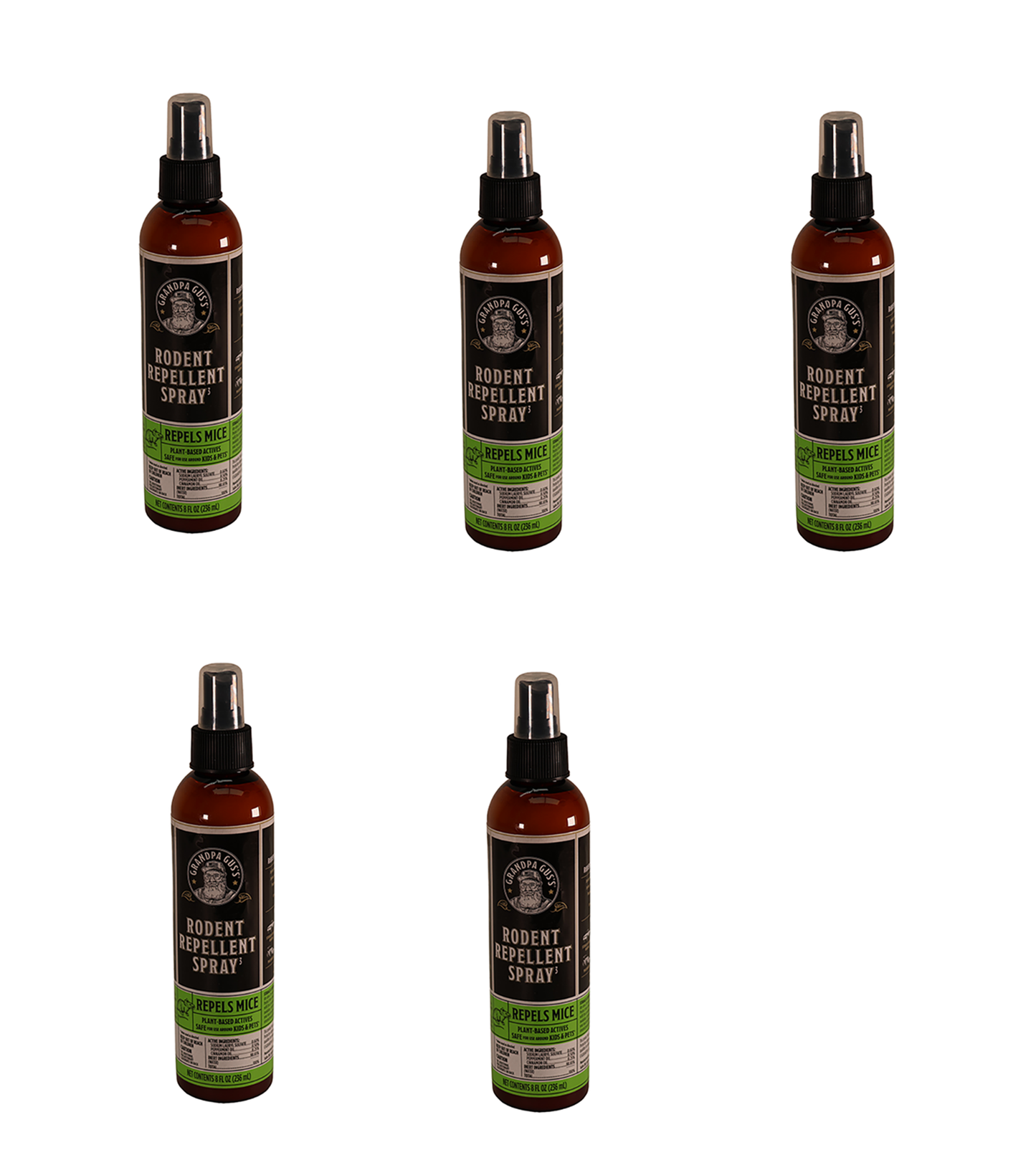 A&I Products Grandpa Gus's Rodent Spray, 8oz, US Only Pack of 5 - A-B1GSR8A15