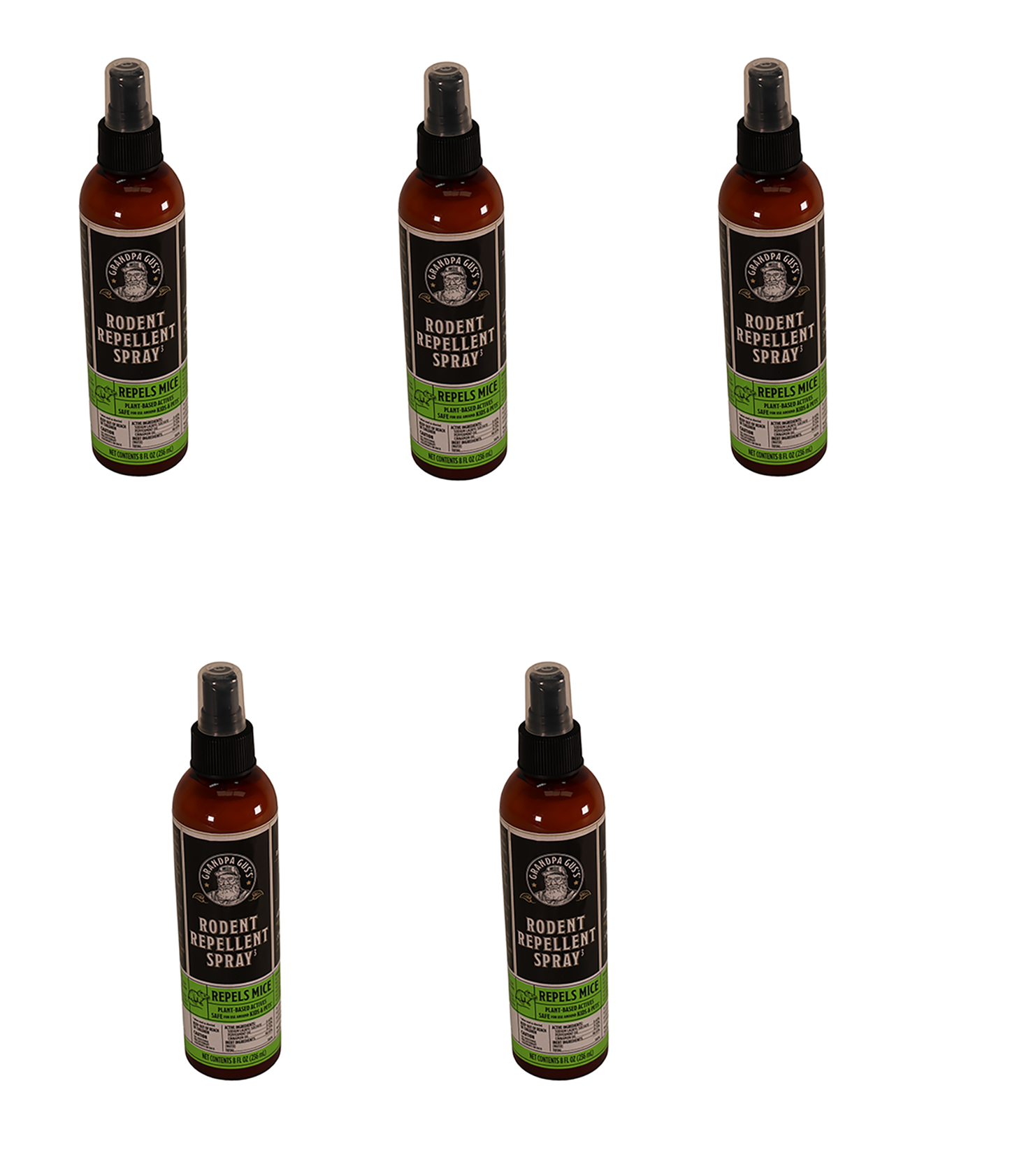 A&I Products Grandpa Gus's Rodent Spray, 8oz, US Only Pack of 5 - A-B1GSR8A15