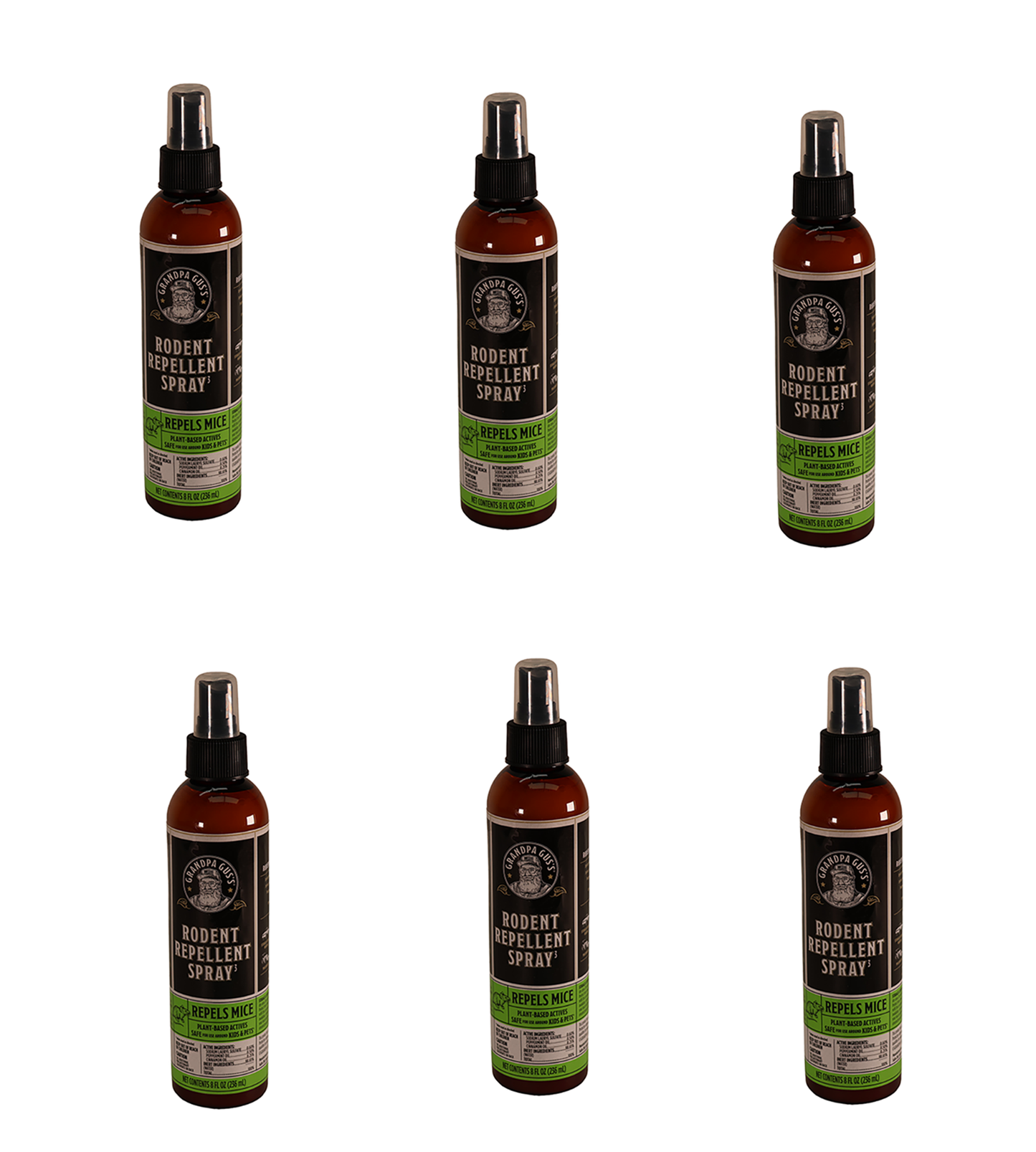 A&I Products Grandpa Gus's Rodent Spray, 8oz, US Only Pack of 6 - A-B1GSR8A15