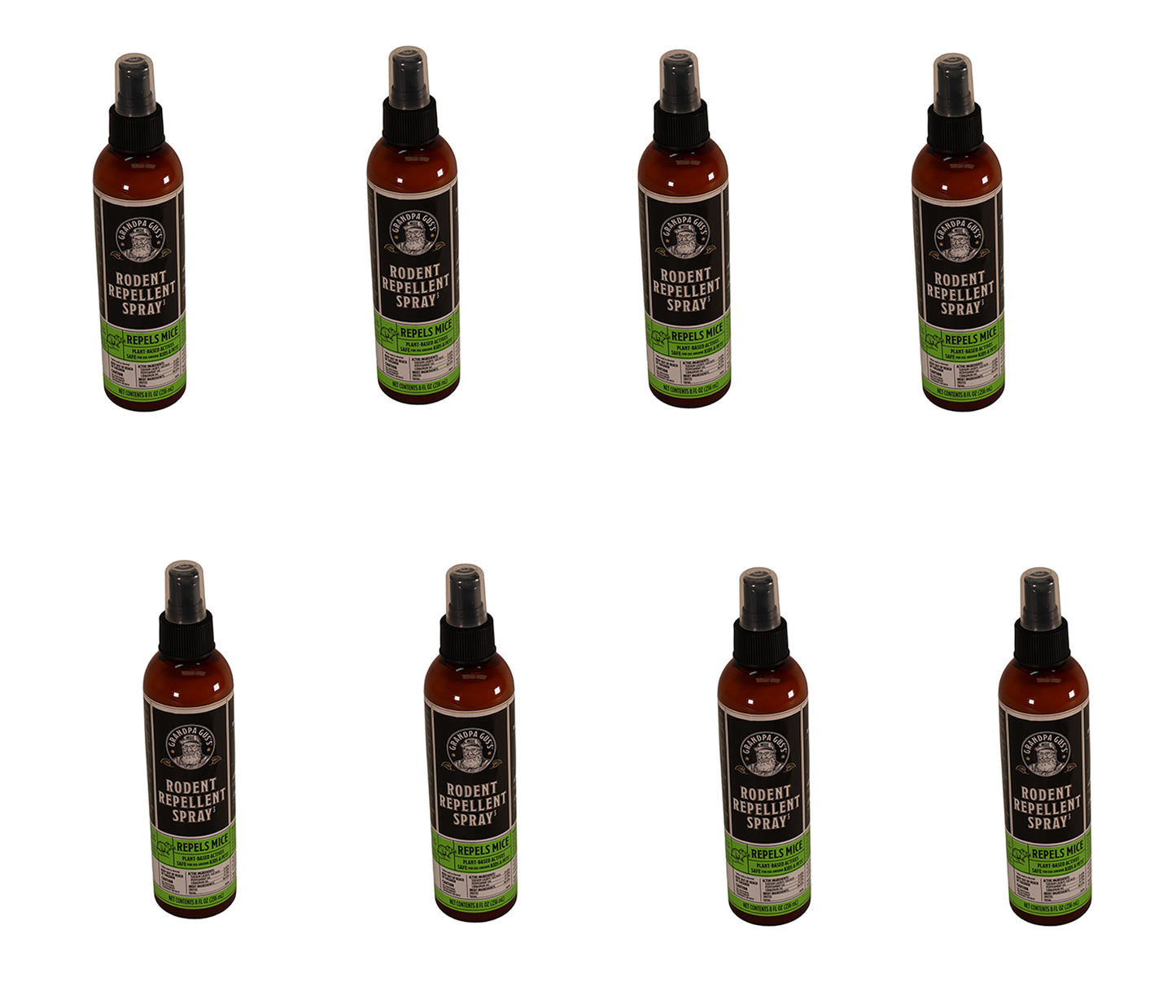 A&I Products Grandpa Gus's Rodent Spray, 8oz, US Only Pack of 8 - A-B1GSR8A15