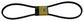 John Deere Original Equipment Rotary Screen Engine Side Belt - H160406