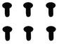 John Deere Original Equipment Cylindrical Head Self-Tapping M8x20 Screw - H201027