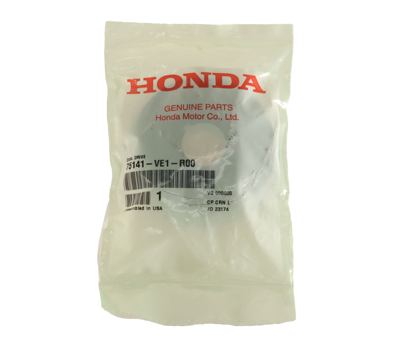 Honda Original Equipment Drive Disk - 75141-VE1-R00