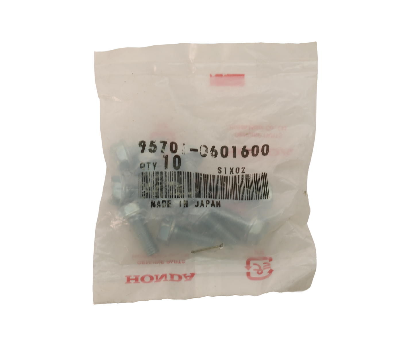 Honda Original Equipment Flange Bolt (6X16) Pack of 10 - 95701-06016-00