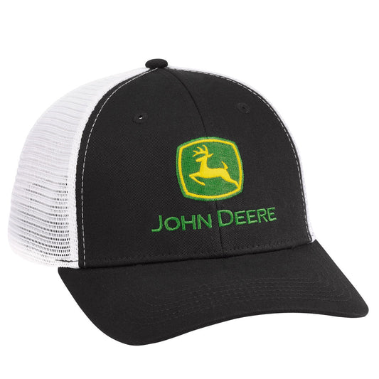 John Deere Black Chino/White Mesh Cap - LP69107