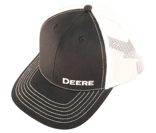 John Deere Unisex BK WH Deere Print Embro Hat - LP87128