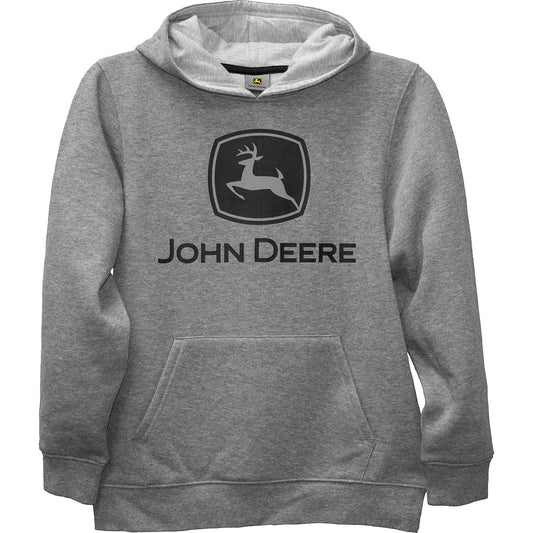 John Deere Logo Grey Fleece Hoodie 4T - LP70739-4T