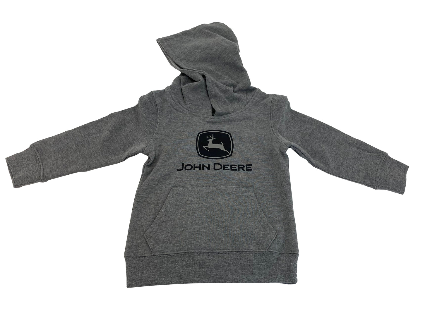 John Deere Logo Grey Fleece Hoodie 2T - LP70739-2T