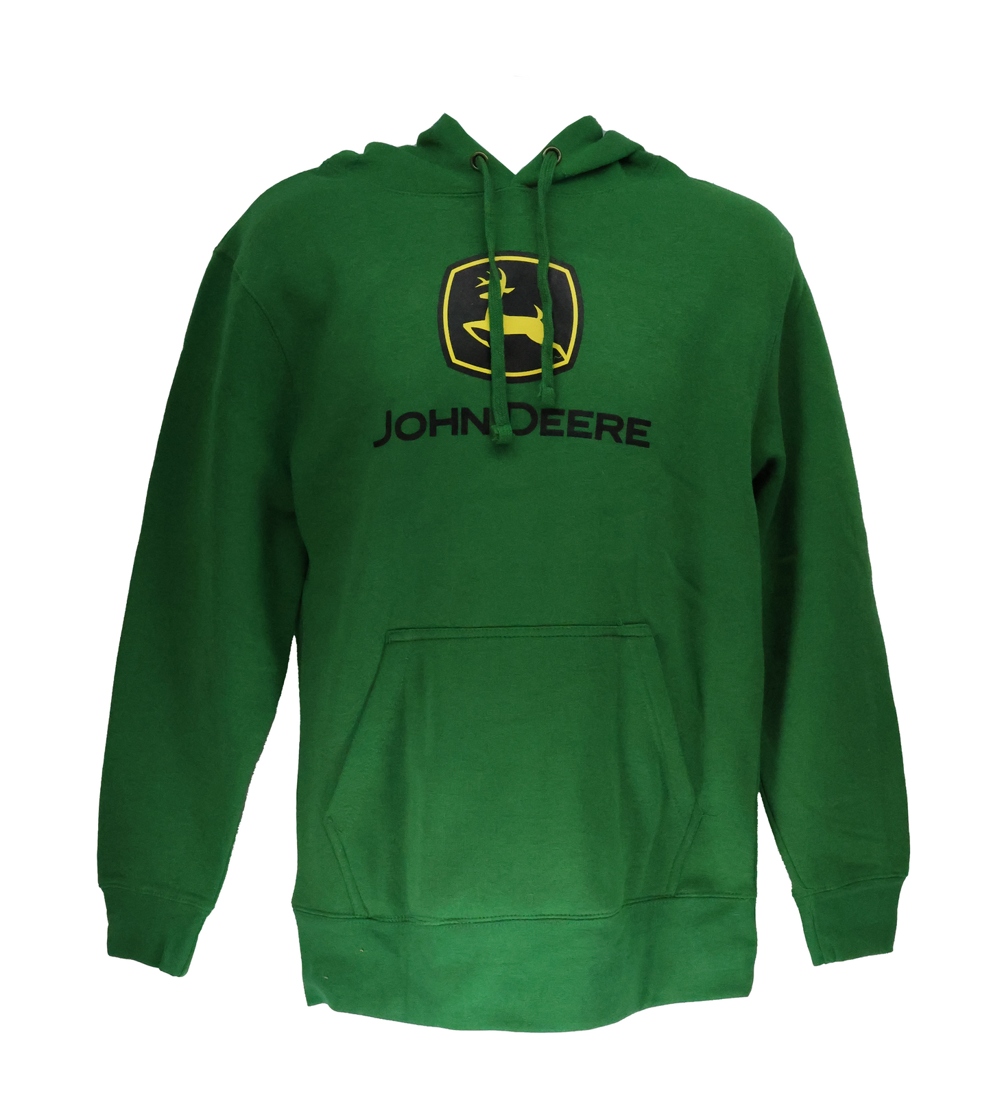 John Deere Mens Green Classic Logo Fleece Hoodie Small - LP82954