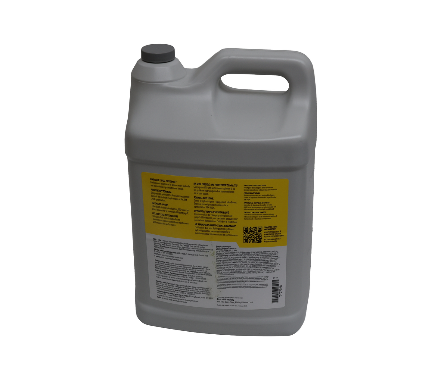 John Deere Original Equipment 2.5 Gallon Hy-Gard Oil - TY27988
