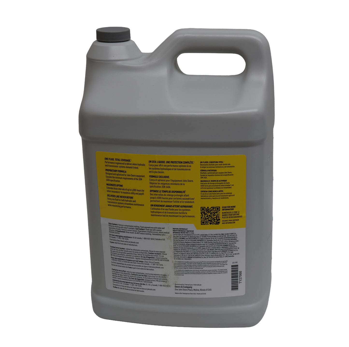 John Deere Original Equipment 2.5 Gallon Hy-Gard Oil - TY27988