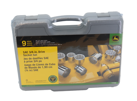 John Deere Original Equipment 3/4 SAE Socket Set - TY19985