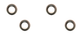 John Deere Original Equipment Ball Guide Pack of 4 - H217266