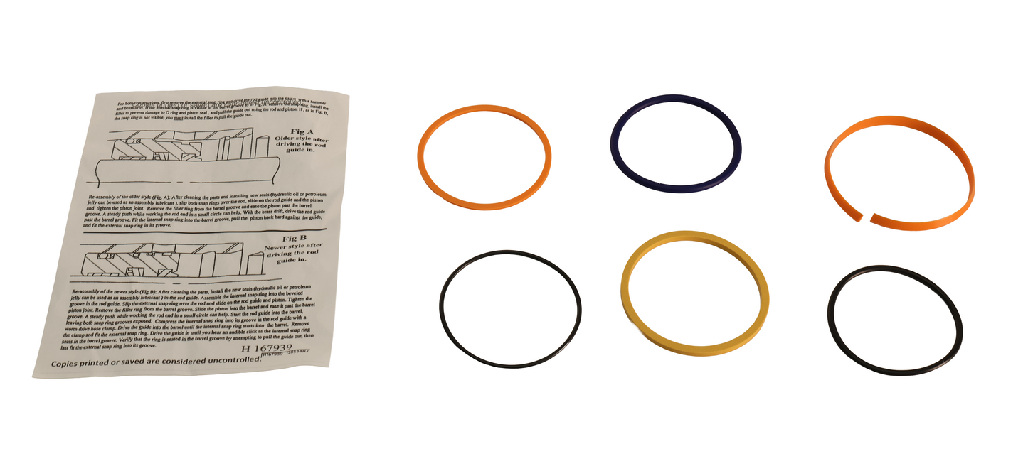 John Deere Original Equipment Hydraulic Cylinder Bore Seal Kit - AH164325