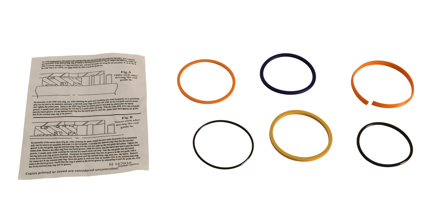 John Deere Original Equipment Hydraulic Cylinder Bore Seal Kit - AH164325