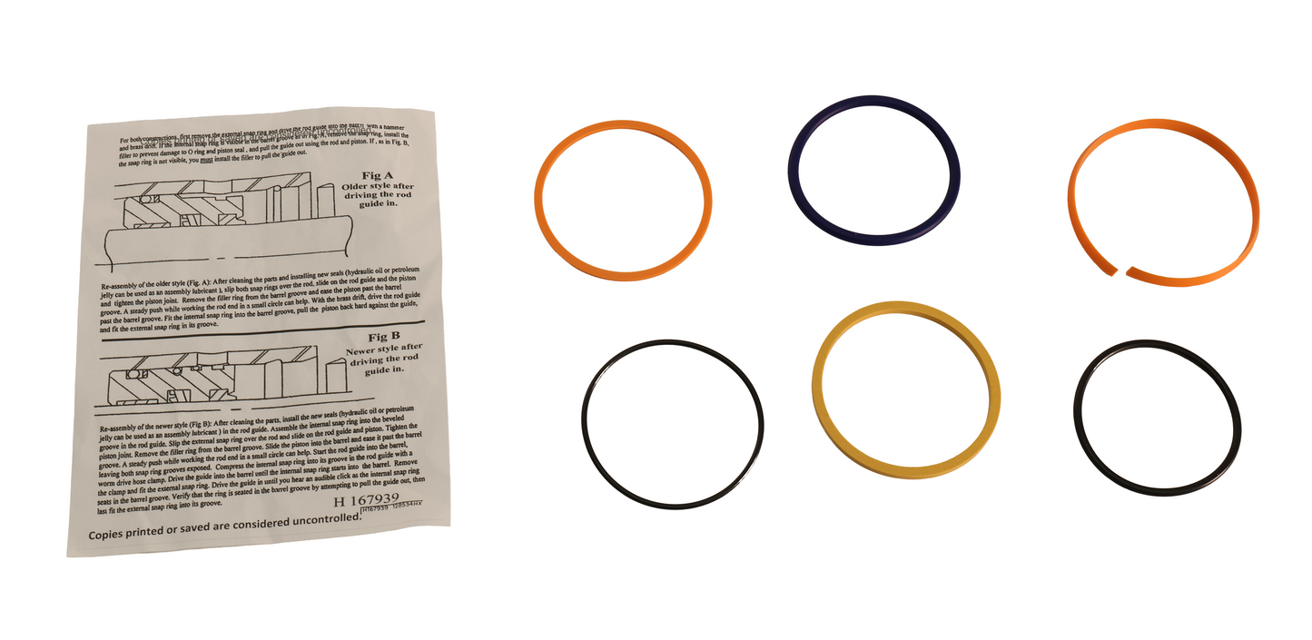 John Deere Original Equipment Hydraulic Cylinder Bore Seal Kit - AH164325