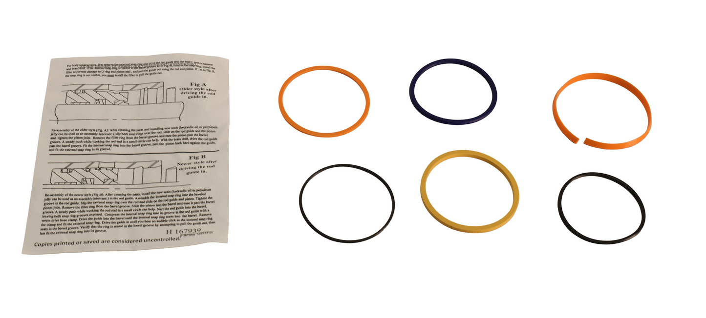 John Deere Original Equipment Hydraulic Cylinder Bore Seal Kit - AH164325