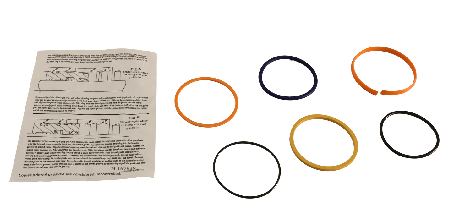 John Deere Original Equipment Hydraulic Cylinder Bore Seal Kit - AH164325