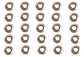 John Deere Original Equipment M12 Hexagonal Flange Nut Pack of 25 - 14M7299