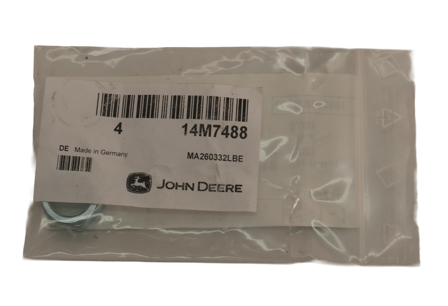 John Deere Original Equipment Nut - 14M7488