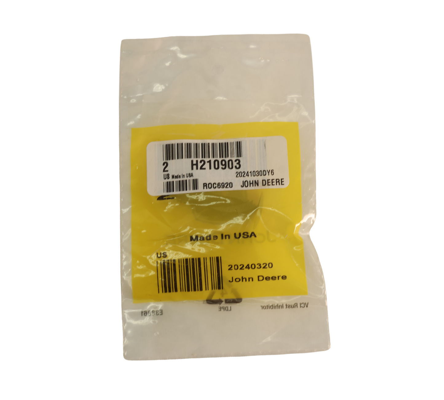 John Deere Original Equipment Retainer - H210903