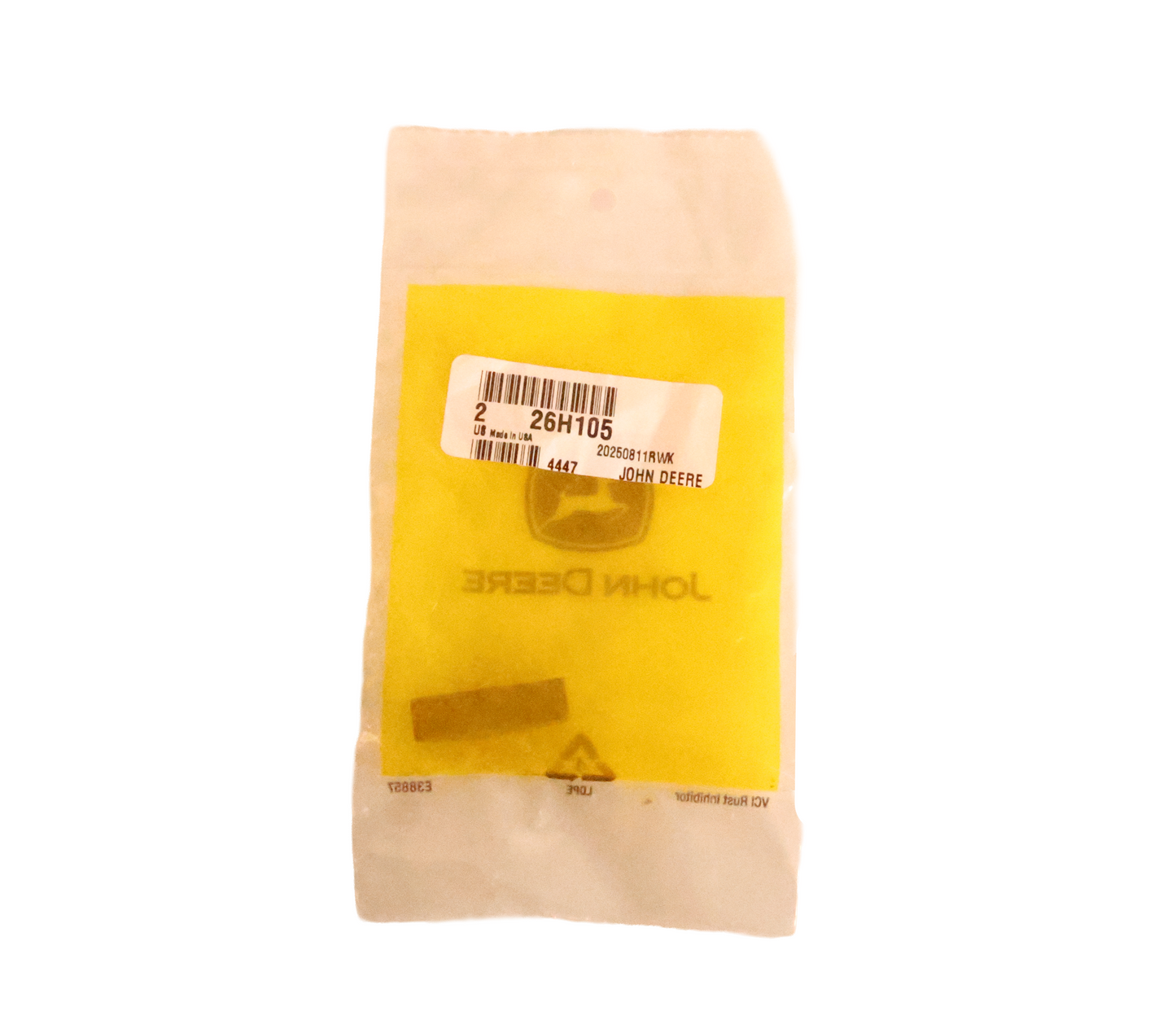 John Deere Original Equipment Shaft Key Pack of 2 - 26H105