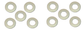 John Deere Original Equipment Washer Pack of 10 - 24H1368